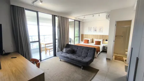 imagem 1 - Apartamento Studio Mobiliado 50m² com 1 quarto suíte, armário e ar condicionado, ao lado do supermercado Assaí e próximo do Ribeirão Shopping; imagem 1 - Apartamento Studio Mobiliado 50m² com 1 quarto suíte, armário e ar condicionado, ao lado do supermercado Assaí e próximo do Ribeirão Shopping;