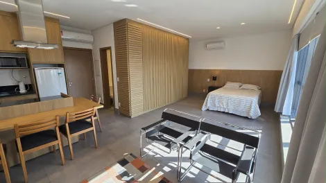 imagem 3 - Apartamento STUDIO Mobiliado com 47m² sendo 1 quarto suíte, com armário e ar condicionado, no condomínio Le Monde Parc, próximo do Ribeirão Shopping e Hospital Unimed; imagem 3 - Apartamento STUDIO Mobiliado com 47m² sendo 1 quarto suíte, com armário e ar condicionado, no condomínio Le Monde Parc, próximo do Ribeirão Shopping e Hospital Unimed;